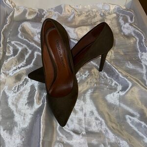 Christian Siriano Women's Olive Green Stiletto Heels